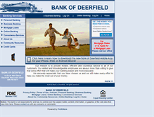 Tablet Screenshot of bankofdeerfield.com